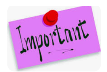 IMPORTANT à partir de décembre jusqu'à une nouvelle information