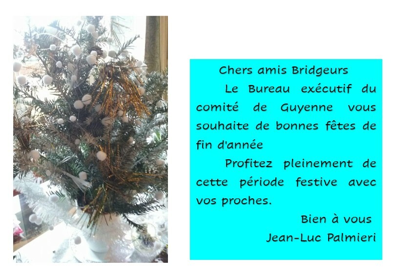 Voeux du Président J-L PALMIERI