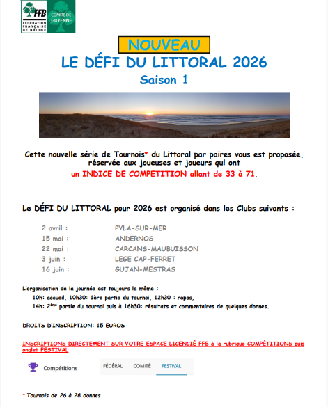 Les Défis du LITTORAL 1ére édition