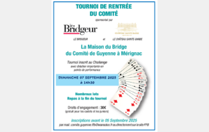 retour sur le Tournoi de la rentrée du 7/9/25