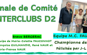 Finale de Comité INTERCLUBS D2