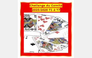 classement challenge du COMITE T1 à T7 2025/2026