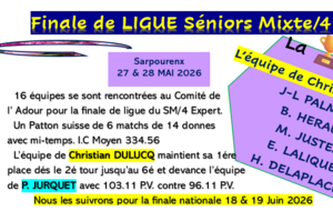 Finale de Ligue SM/4 Expert les 27 &amp; 28 Mai 2026