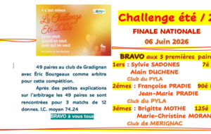 Finale nationale Challenge ETE 6 juin 2026