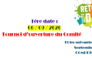 RETENEZ CES DATES (septembre 2026)