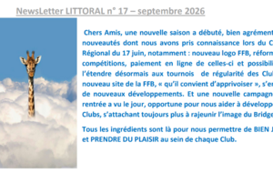 NewsLetter du Littoral sept.2026 par Loïc  VOLLET