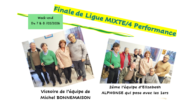 Finale de Ligue MIXTE/4 Perf.