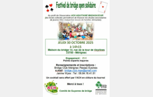 Festival de bridge open/2 solidaire