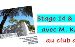 Stage avec  M.KARLERO au club du PYLA 14&amp;15 Avril 2026