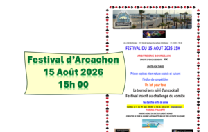 FESTIVAL D' ARCACHON le 15/08/26 à 15h00