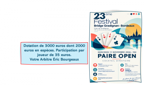 23éme Festival de GRADIGNAN le 11 Novembre 2026