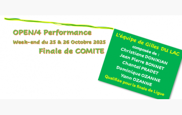 finale de comité "OPEN/4 Performance"