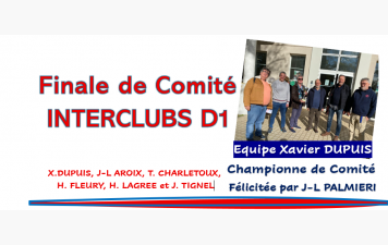 Finale de Comité "Interclubs D1"