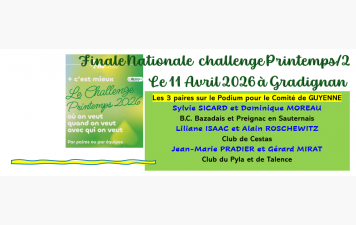 Finale Nationale CHALLENGE Printemps/2
