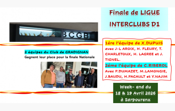 Finale de LIGUE Interclub D1