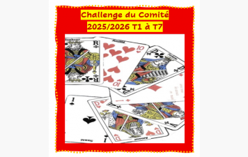 classement challenge du COMITE T1 à T7 2025/2026