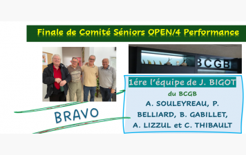 Finale de Comité Séniors O/4 Performance