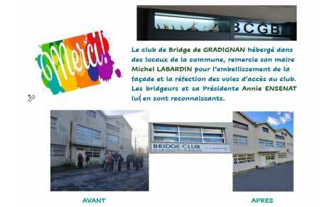 Le club de Gradignan dit Merci