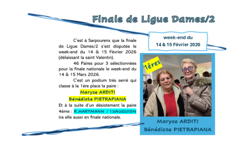 FINALE DE LIGUE DAMES/2