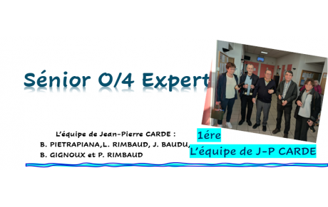 Finale de comité SENIOR OPEN/4 EXPERT