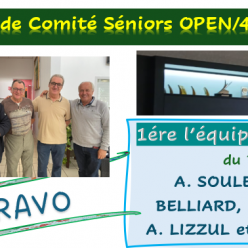 Finale de Comité Séniors O/4 Performance