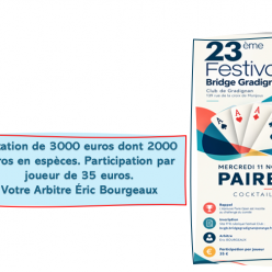 23éme Festival de GRADIGNAN le 11 Novembre 2026